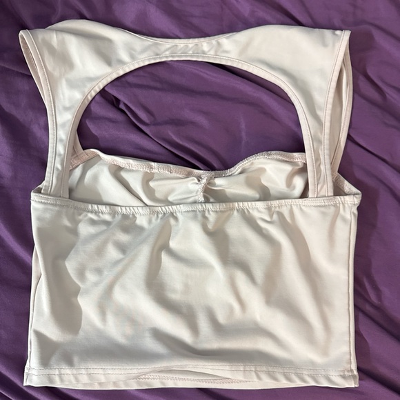 Baby Pastel Pink Sweetheart Neck Tank - Picture 3 of 5